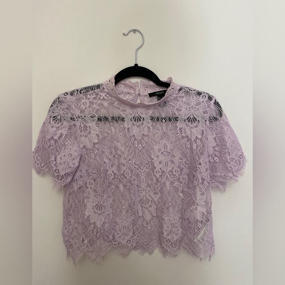 Lavender Lace Shirt